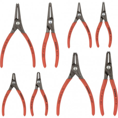 Präzisions-Sicherungsringzangen-Set 00 20 04 SB (rot, 8-teilig)
