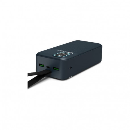 PORT CONNECT External USB-C battery integrated lamp | 30000 mAh | Blue