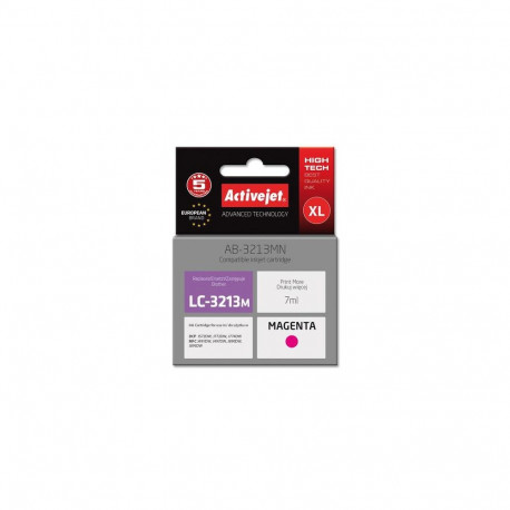 Activejet AB-3213MN printer ink for Brother, Brother LC3213M replacement; Supreme; 7 ml; magenta
