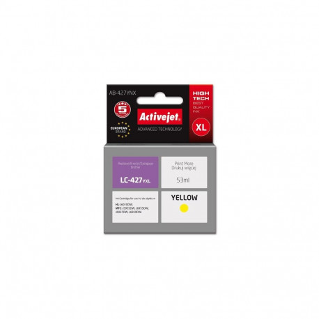 Activejet AB-427YNX Brother printer ink cartridge, replacement for Brother LC-427YXL; Supreme; 53 ml