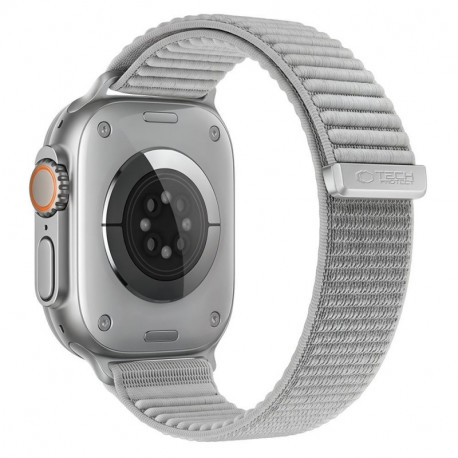 Tech-Protect kellarihm NylonLoop Apple Watch 44/45/46/49mm, helehall
