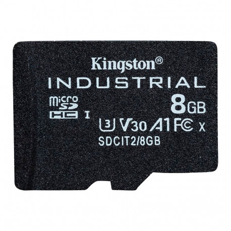 Kingston 8GB microSDHC Industrial C10 A1 pSLC Card Single Pack w/o Adapter