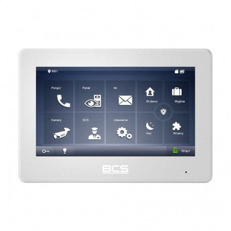 BCS videofon BCS-MON7600W-2 17.8cm (7"), valge
