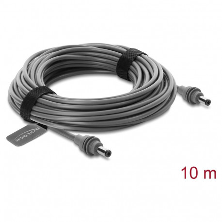 "DC 5,5 x 2,1 mm zu DC 5,5 x 2,1 mm Kabel kompatibel mit Starlink Mini, 10 m grau"