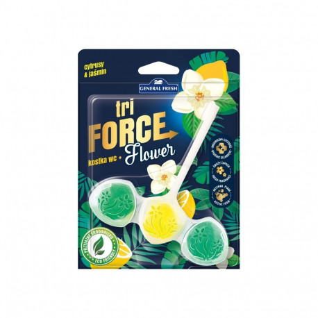General Fresh Tri Force Flower - Zawieszka / kostka do WC 45 g (cytrusy i jaśmin)