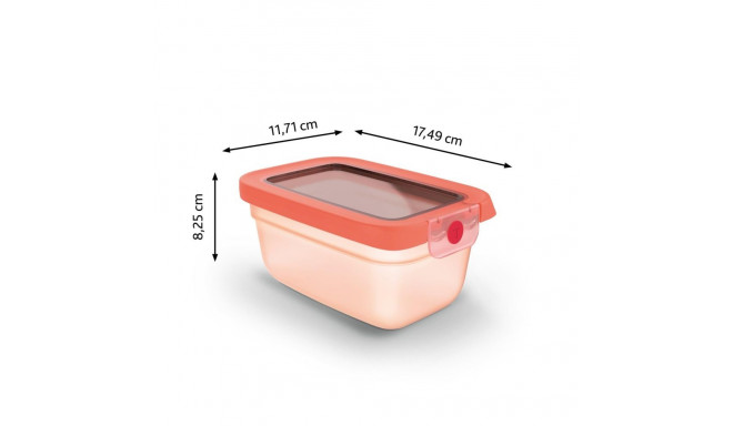 FOOD BOX 0.75L ONECLICK ORANGE
