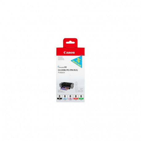 Canon CLI-8 BK/PC/PM/R/G 5 Ink Cartridge Multipack