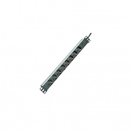 ROLINE 19.07.1622 power extension 2 m 8 AC outlet(s) Indoor Aluminium