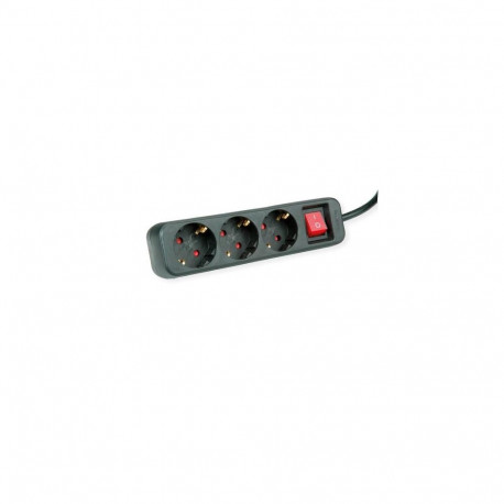ROLINE 19.07.1071 power extension 10 m 3 AC outlet(s) Indoor Black