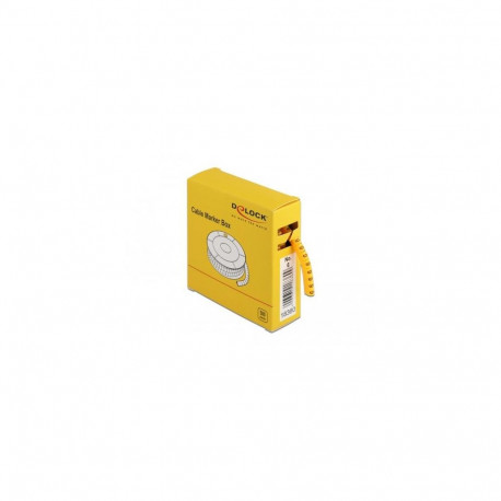 DeLOCK Cable Marker Box, No. 6, yellow, 500 pieces