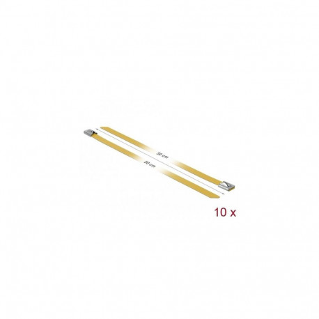 DeLOCK 18792 cable tie Steel Yellow 10 pc(s)