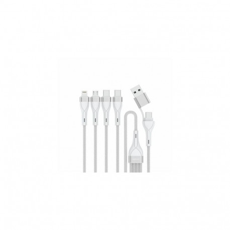 4smarts 541024 USB cable 1.2 m USB A/USB C USB C/Micro USB-A/Lightning 15 W White