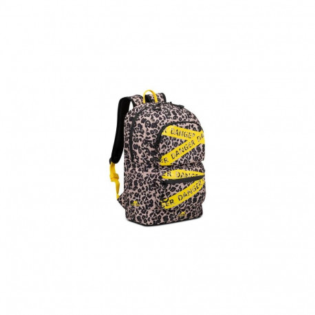 Rivacase Erebus 33.8 cm (13.3") Backpack Beige, Black, Yellow