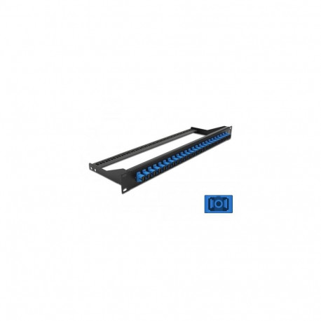 DeLOCK 19″ Fibre Patch Panel 24 port SC Simplex blue