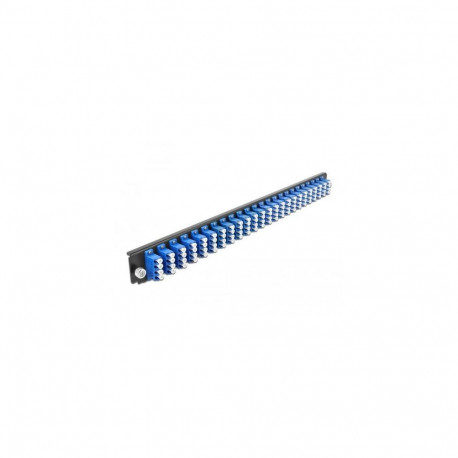DeLOCK 19″ Splice Box Front Panel 24 port LC Quad blue