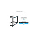 StarTech.com 18U 4-Post Server Rack, 19in Open Frame Rack with 40in (101cm) Mounting Depth and 1200l