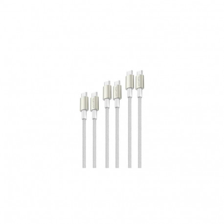 4smarts 540621 USB cable USB 2.0 USB C 0.48 Gbit/s 60 W Silver, White