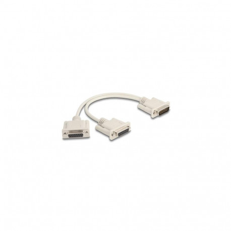 DeLOCK 65833 serial cable Beige 0.3 m DB-15 2 x DB-15