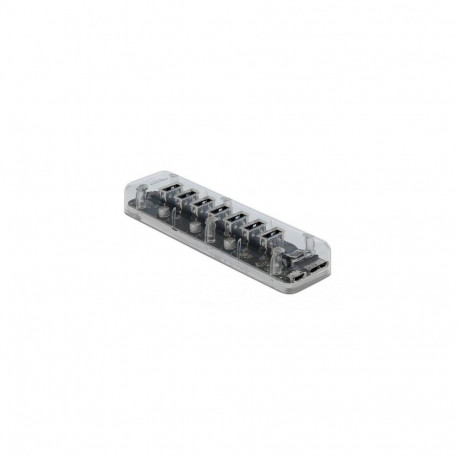 DeLOCK External USB 3.0 Hub with 7 Ports transparent