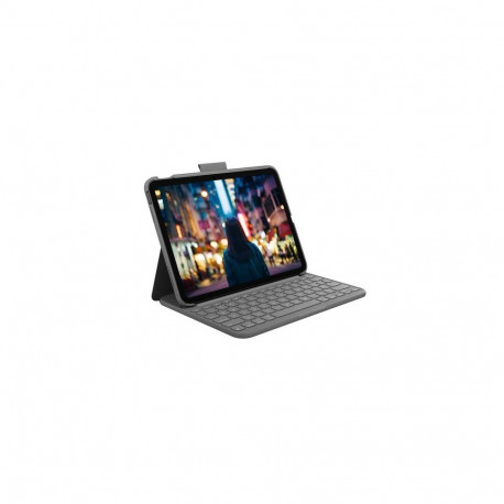 Logitech Slim Folio QWERTY US International Bluetooth Grey