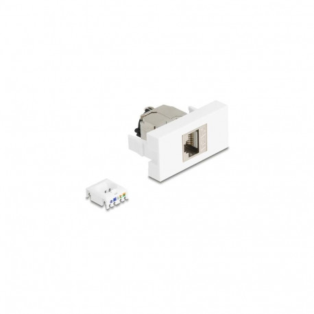DeLOCK 90905 socket-outlet RJ-45 Silver, White