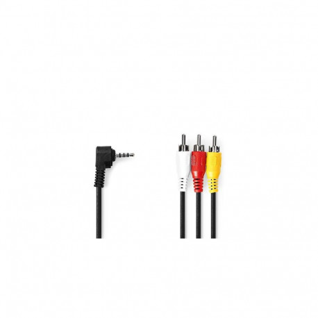 Nedis CVGL22400BK10 video cable adapter 1 m 3 x RCA