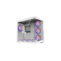 Zalman D40 Dual-Chamber Panoramic View Computer Case Mid. Tower White