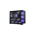 Zalman D40 Dual-Chamber Panoramic View Computer Case Mid. Tower Black