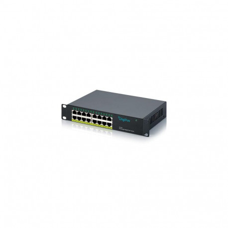 Digitus 10" Gigabit 16-Port Unmanaged PoE+ Switch (120W)