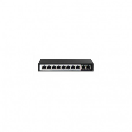 Extralink PoE Switch CERES 8x 100Mb/s PoE/PoE+, 2x RJ45 Uplink 100Mb/s, 96W