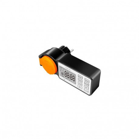 LogiLink ET0016 electrical timer Black, Orange Daily/Weekly timer