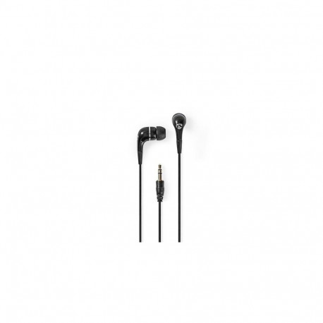 Nedis HPWD1001BK headphones/headset Wired In-ear Music Black, Silver