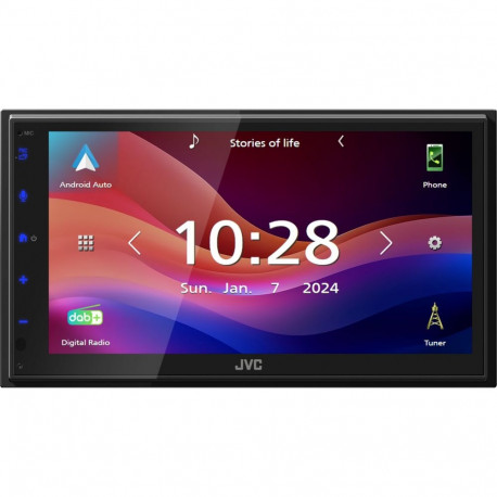 JVC KW-M595DBT car media receiver Black Wi-Fi 22 W Bluetooth