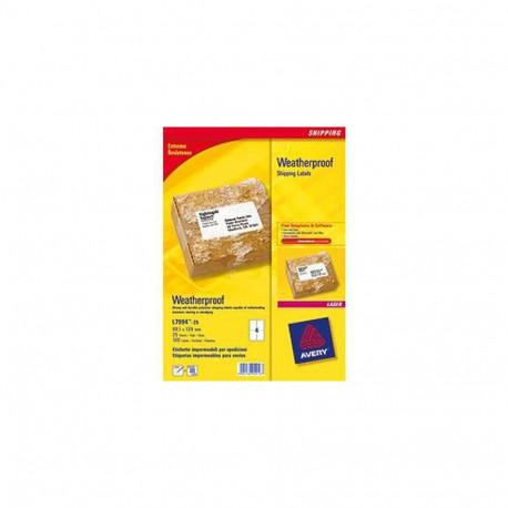 Avery Weatherproof Shipping Labels self-adhesive label White 100 pc(s)