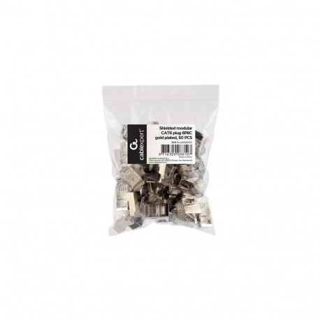 Gembird shielded modular LAN plug 30u'' set of 50 pcs solid and stranded