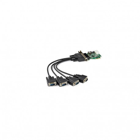 StarTech.com 4-port PCI Express RS232 Serial Adapter Card - PCIe RS232 Serial Host Controller Card -