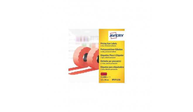 Avery RPLP1226 printer label Red Self-adhesive printer label