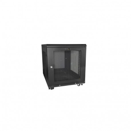 StarTech.com 12U Enterprise-Grade Server Rack Cabinet Kit, 19in Enclosed 4-Post Rack with Shelf and 