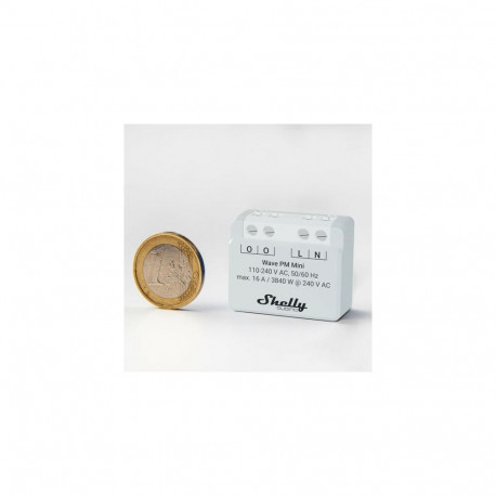 Shelly Qubino Wave PM Mini Smart switch Grey