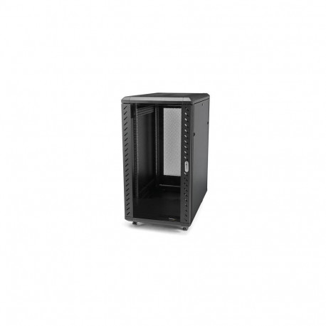 StarTech.com 18U Enterprise-Grade Flat Pack Server Rack Cabinet, 19in Enclosed 4-Post Rack with 29in