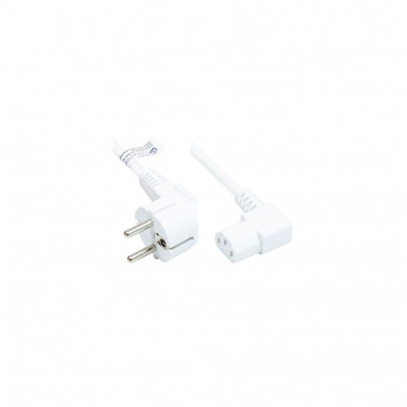 Alcasa P0131-W050 power cable White 5 m Power plug type E+F C13 coupler