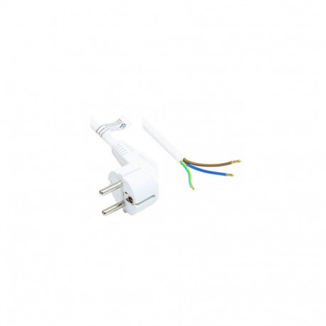 Alcasa P0185-W030 power cable White 3 m Power plug type E+F