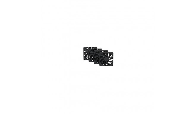 HYTE FAN- -FA12-BB-4 computer cooling system Processor 12 cm Black 4 pc(s)