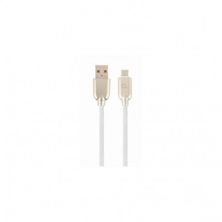 Cablexpert CC-USB2R-AMMBM-1M-W USB cable USB 2.0 USB A Micro-USB B 0.48 Gbit/s White
