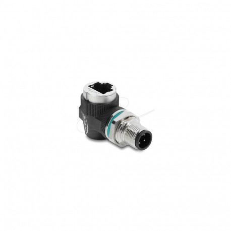 DeLOCK 90664 cable gender changer D-coded 4 pin RJ-45 Black