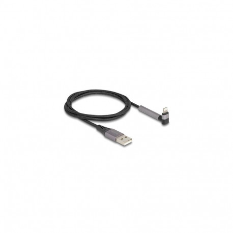 DeLOCK Data and Charging Cable USB Type-A to Lightning for iPhone, iPad, iPod angled with stand func