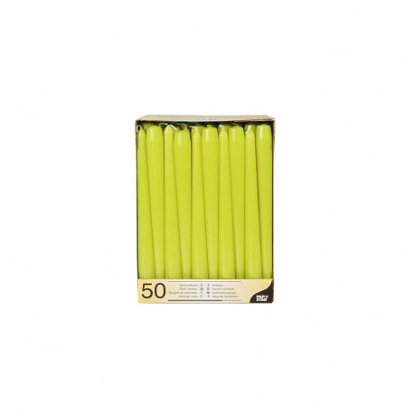 Papstar 81113 wax candle Round Green, Lime 50 pc(s)