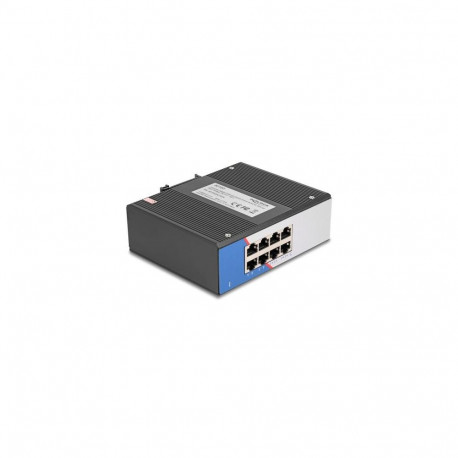 DeLOCK 80163 network switch Gigabit Ethernet (10/100/1000) DIN rail Black