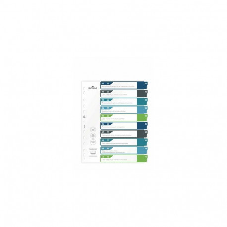 Durable 679527 tab index Blank tab index Polypropylene (PP) Multicolour