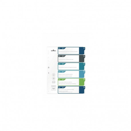 Durable 679427 tab index Blank tab index Polypropylene (PP) Multicolour